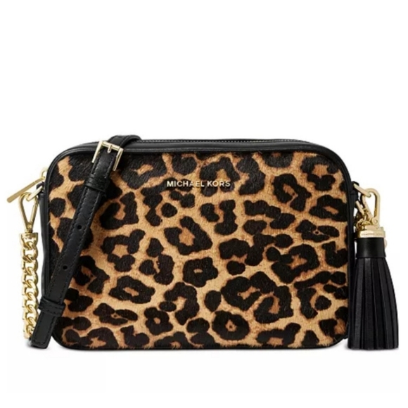 NWT! Michael Kors Fur Camera Bag - Picture 1 of 15